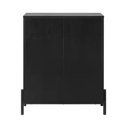 Kirklands Home Reeded 3-Drawer Dresser Black Outlet