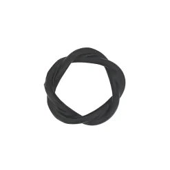 Kirklands Home Resin Twisted Napkin Rings, Set of 4 Black Clearance