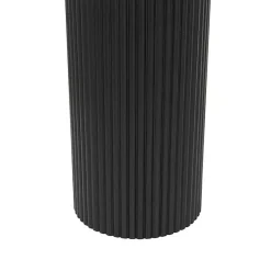 Kirklands Home Ribbed Pillars Console Table Black New