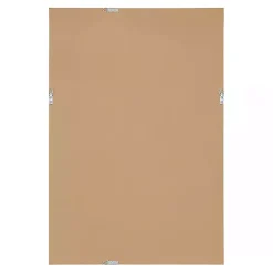 Kirklands Home Black Ribbed Renna Wall Mirror, 20x30 in. New
