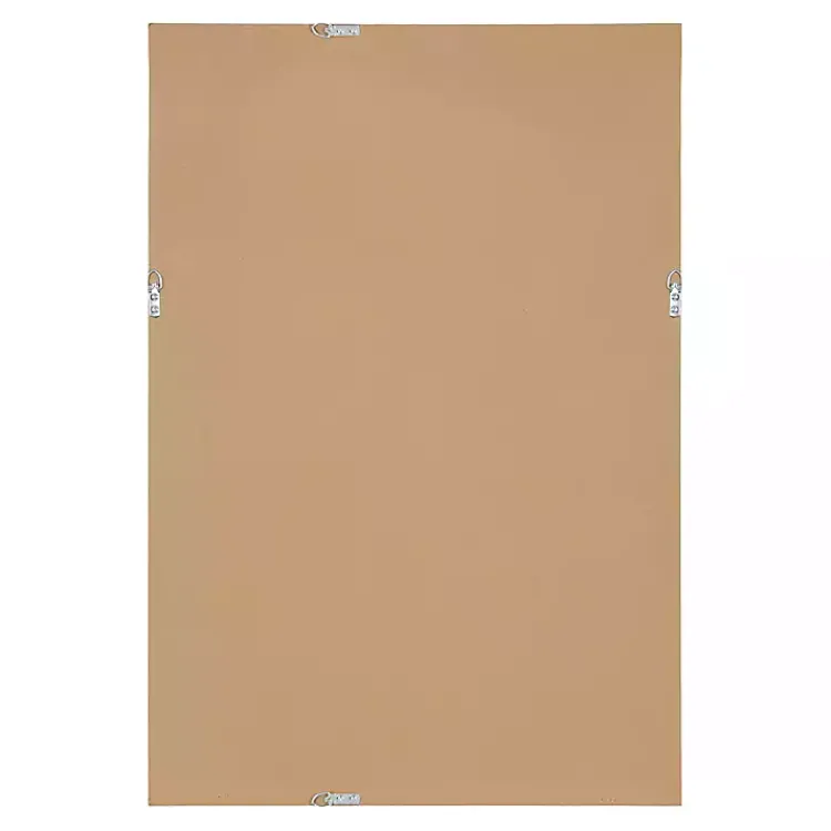 Kirklands Home Black Ribbed Renna Wall Mirror, 20x30 in. New