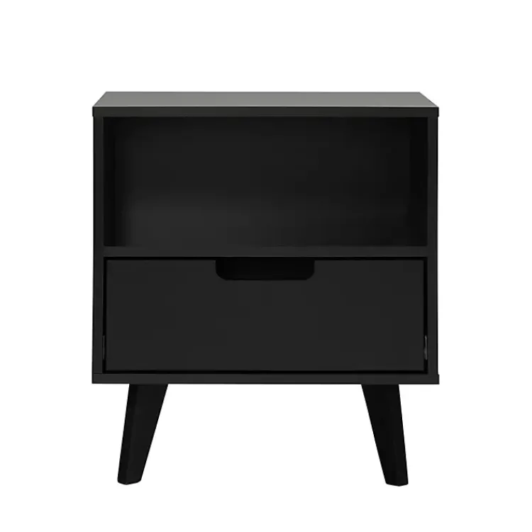Kirklands Home Riviera Single Drawer Nightstand Black Sale