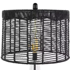 Kirklands Home Rope Jenny Table Lamps, Set of 2 Black New