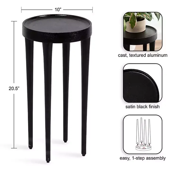 Kirklands Home Round Modern Cocktail Table Black Best