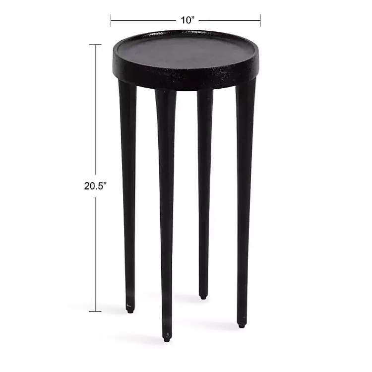 Kirklands Home Round Modern Cocktail Table Black Best
