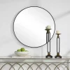 Kirklands Home Black Round Simple Frame Large Wall Mirror Online