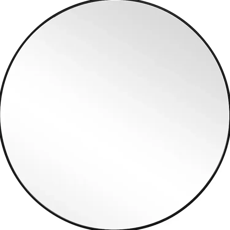 Kirklands Home Black Round Simple Frame Large Wall Mirror Online