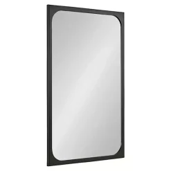 Kirklands Home Rounded Rectangle Wall Mirror Black