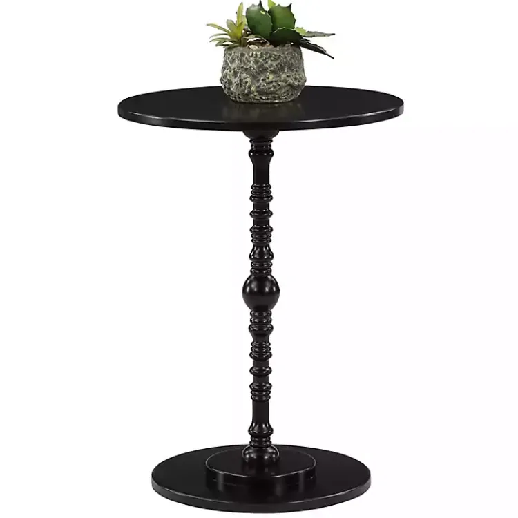 Kirklands Home Santel Spindle Accent Table Black