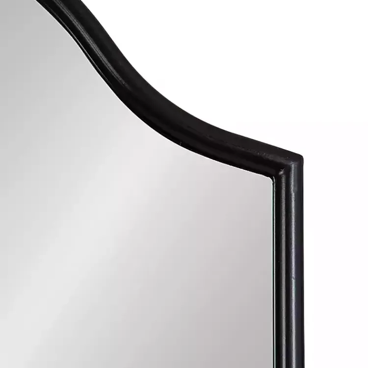 Kirklands Home Scalloped Arch Fellows Wall Mirror Black Discount