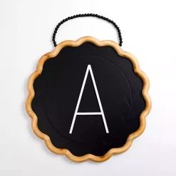 Kirklands Home Black Scalloped Monogram A Wall Plaque Discount