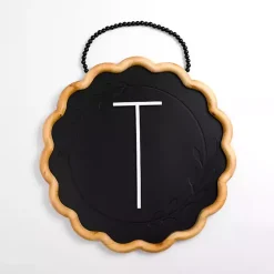 Kirklands Home Black Scalloped Monogram T Wall Plaque Discount