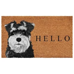 Kirklands Home Black Schnauzer Hello Doormat Online