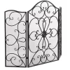 Fireplace Accessories>Kirklands Home Black Scroll Work Metal Fireplace Screen