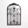 Kirklands Home Black Scrolled Metal Overlay Wall Mirror Sale