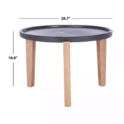 Kirklands Home Sera Outdoor Side Table Black Outlet