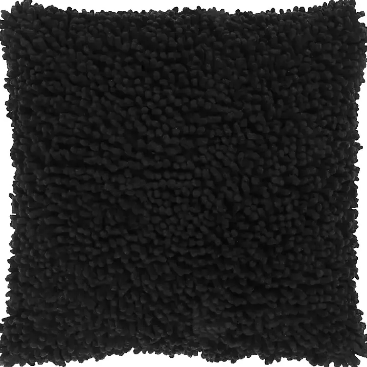 Pillows>Kirklands Home Shag Pillow Black