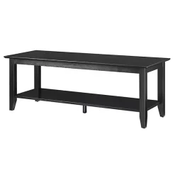 Kirklands Home Simple Rectangular Coffee Table Black Clearance