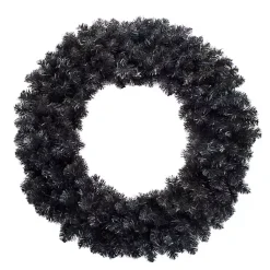 Halloween>Kirklands Home Spruce Halloween Wreath Black