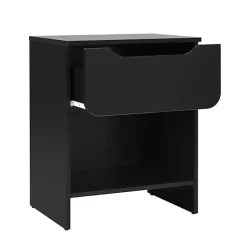 Kirklands Home Stanley Single Drawer Nightstand Black Online