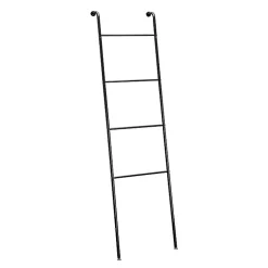 Kirklands Home Steel 4-Bar Leaning Towel Ladder Black Outlet