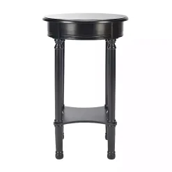 Kirklands Home Tegan Round Accent Table Black Best