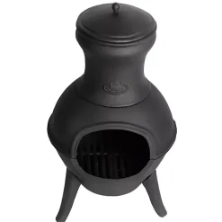 Kirklands Home Terrace Fire Heater Black Outlet