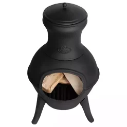 Kirklands Home Terrace Fire Heater Black Outlet