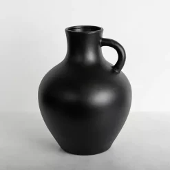 Vases>Kirklands Home Terracotta Pitcher Vase, 13 in. Black