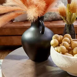 Vases>Kirklands Home Terracotta Pitcher Vase, 13 in. Black