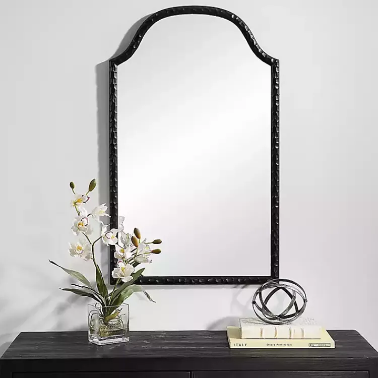 Kirklands Home Black Textured Arch Wall Mirror Online