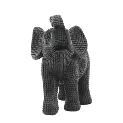 Statues & Figurines>Kirklands Home Textured Elephant Statue Black