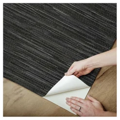 Kirklands Home Textured Grassweave Peel & Stick Wallpaper Black Hot