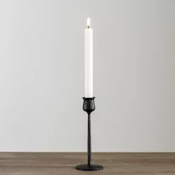 Candle Holders>Kirklands Home Textured Taper Candle Holder, 8 in. Black