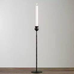 Candle Holders>Kirklands Home Textured Taper Candle Holder, 20 in. Black