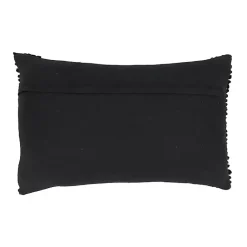 Pillows>Kirklands Home Textured Woven Diamond Lumbar Pillow Black