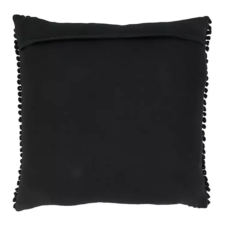 Pillows>Kirklands Home Textured Woven Diamond Throw Pillow Black