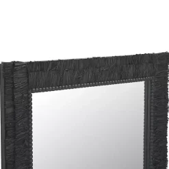 Kirklands Home Textured Zoelle Wall Mirror Black Clearance