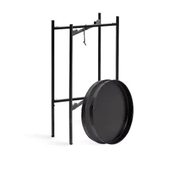 Kirklands Home 2-Tier Foldable Cienna Accent Table Black Hot