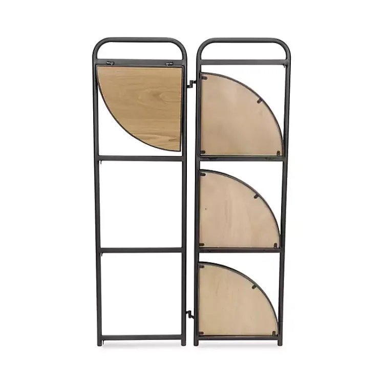 Kirklands Home Black 4-Tier Foldable Corner Shelf Sale