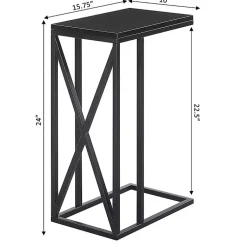 Kirklands Home Tucson C-Table Black Clearance