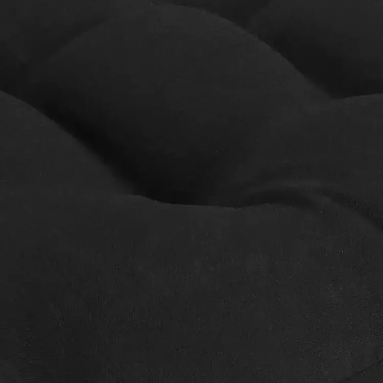 Kirklands Home Tufted Outdoor Chair Cushions, Set of 2 Black Outlet