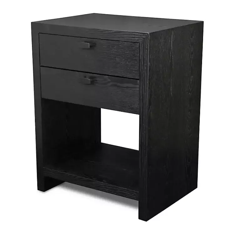 Kirklands Home Vivara 2-Drawer Nightstand Black Sale