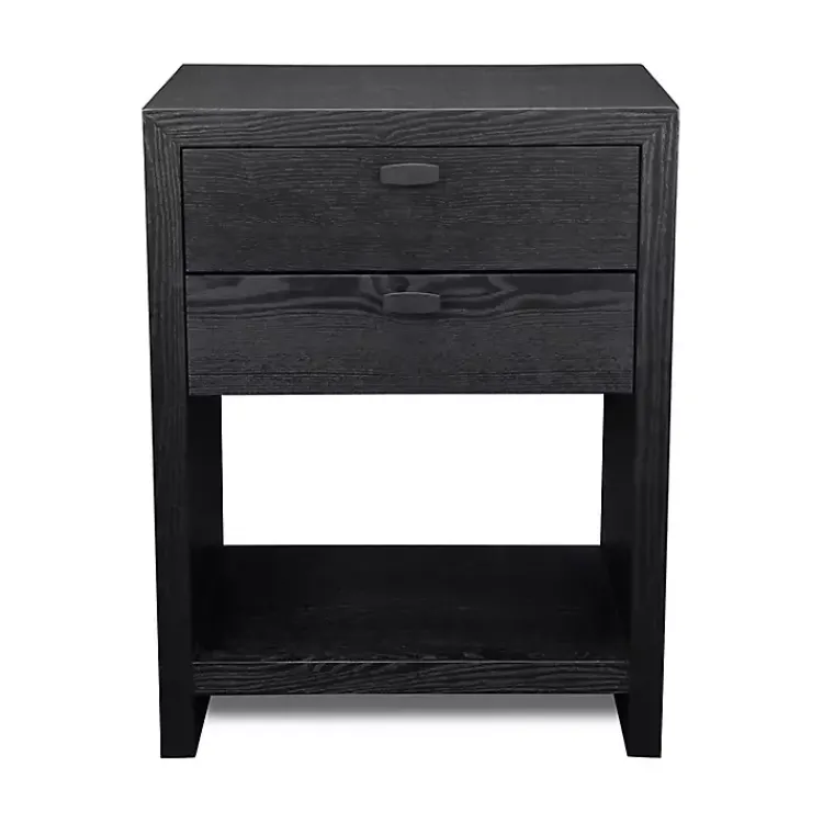 Kirklands Home Vivara 2-Drawer Nightstand Black Sale