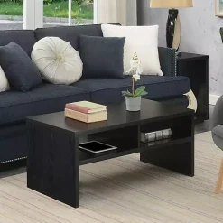 Kirklands Home Wakefield Shelf Coffee Table Black Best