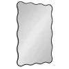 Kirklands Home Black Wavy Beveled Rectangular Wall Mirror Outlet