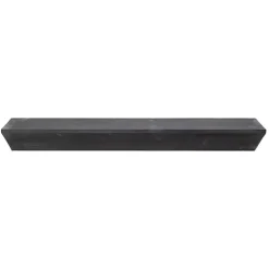 Kirklands Home Black Wedge Wood Large Floating Shelf
