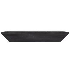 Kirklands Home Black Wedge Wood Small Floating Shelf Sale