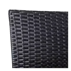 Kirklands Home Wicker 3-pc. Patio Set with Beige Cushions Black Best