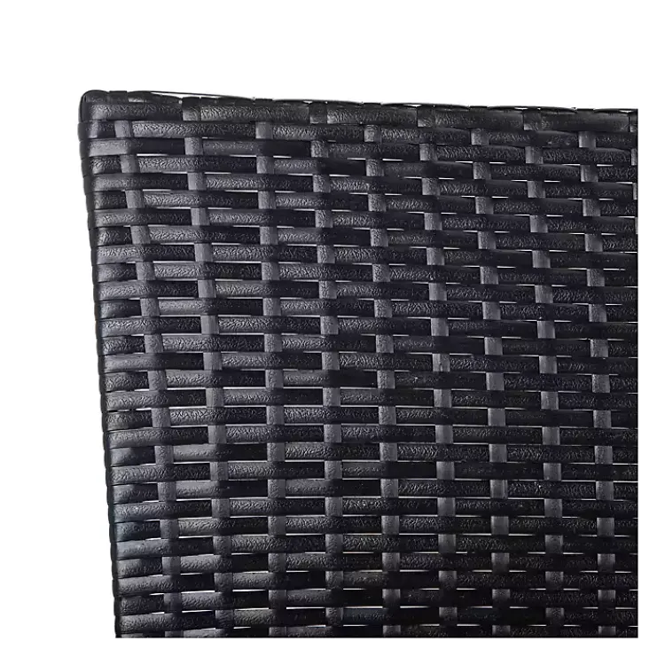 Kirklands Home Wicker 3-pc. Patio Set with Beige Cushions Black Best